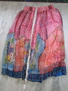 Boho Print Skirt with Sequins