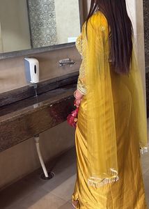 Golden Embellished Lehenga Choli Set