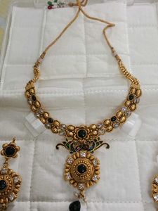 Exquisite Gold-Plated Necklace &amp; Earring Set