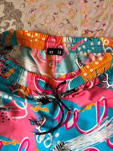 Vibrant Abstract Print Men's Shorts