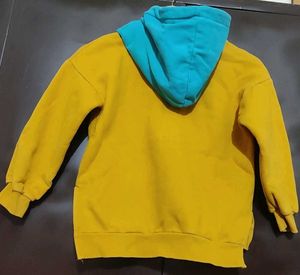 Gold Yellow Winter Hoodie Sweatshirt 4-5 Year Boy