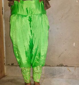 Vibrant Green Silk Suit