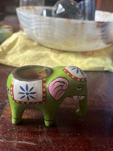 Diwali - Thai  Handcrafted Elephant candle holder