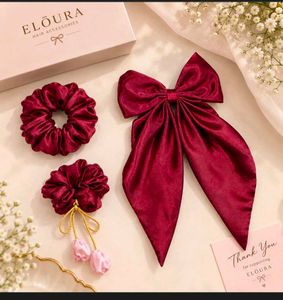 Elegant Satin Hair Accessory Set