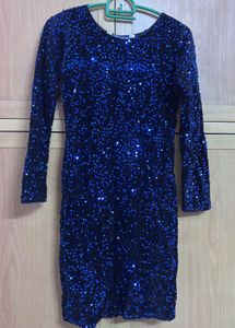 Stunning Blue Sequin Dress