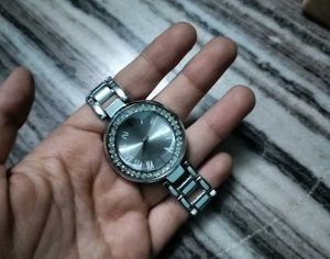 silver watch