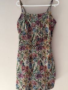 Urbanic Floral Tapestry Mini Dress