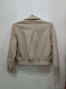 Neutral Cropped Jacket