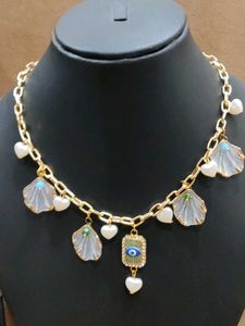 Chic Evil Eye Charm Necklace