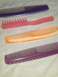 4 Combo Hair Combs &amp; Hairs Brushes Women Girls Men