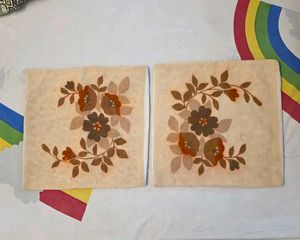 Vintage Floral Embroidered Kashmiri Cushion Covers