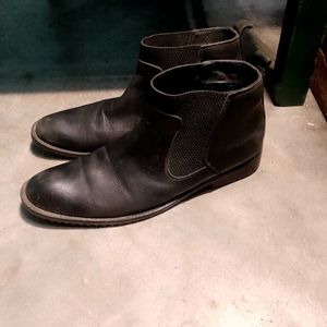 Men Black Leather Chelsea Boots|Only for Today🔥