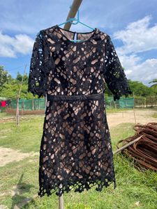Elegant Black Lace Dress
