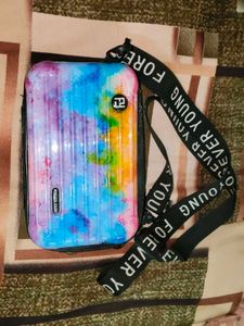 Colorful Suitcase Crossbody Bag