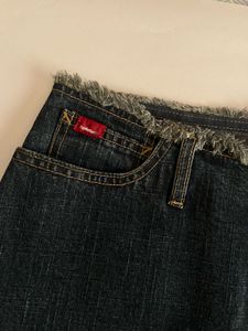 Hollister Dark Wash Denim Mini Skirt
