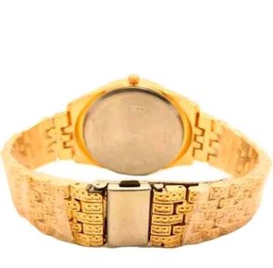 Iced Out Gold Chronograph Watch