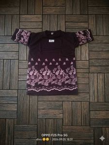 Embroidered Brown Kurta Top