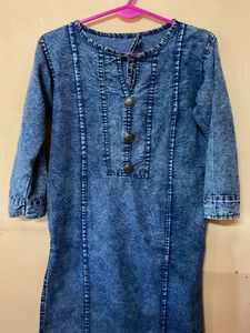 Denim Style Kurta 34-36 fit