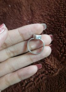 Elegant Square Cut Gemstone Citrine Ring