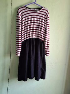 Striped Long Sleeve Dress