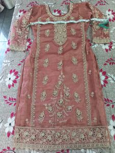 Designer Embellished  cutting work Kurta Set