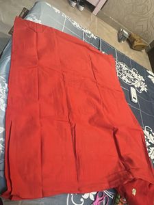 Beautiful Red Embroidered Kurta Set