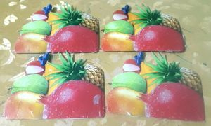 Stationary item's Fruits school project 4 set