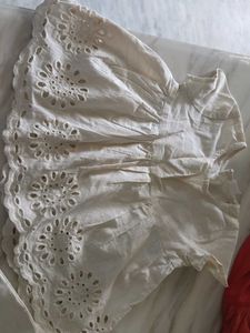 cord set White Broderie Anglaise Blouse