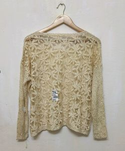 Trendy New Shinny Gold Top For Women