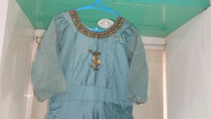 Beautiful  Long Gown With Pant (Size XL)