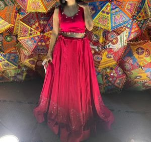 Vibrant Pink Lehenga Choli Set