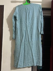 Light blue embroidery Kurta