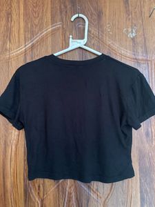 Graphic Print Cropped T-Shirt