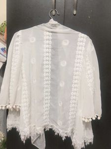 Elegant White Dupatta