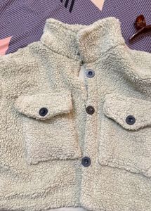 Cozy Sherpa cropped Jacket