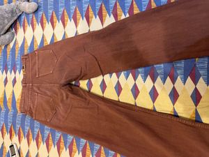 Stylish Brown Straight Leg Jeans