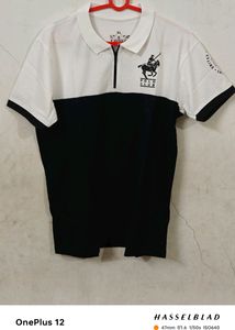 Brand New With Tags Black & White POLO TSHIRT - XL