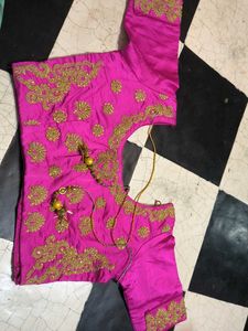 Stunning Pink &amp; Orange Embroidered Lehenga Choli