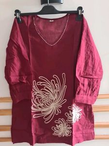 Maroon Floral Embroidery &amp; katha work Cod-set