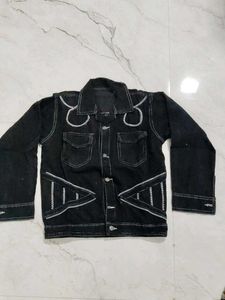 Men's Black Denim Jacket