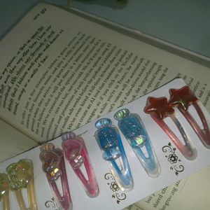 Cute Candy &amp; Star Hair Clips Set
