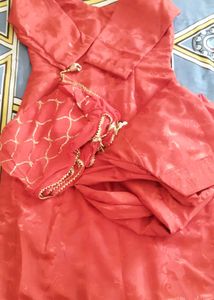 Elegant Coral Kurta Set