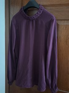 Elegant Purple Long Sleeve Top 💓