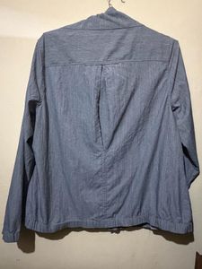 Women's Grey Zip-Up Jacket