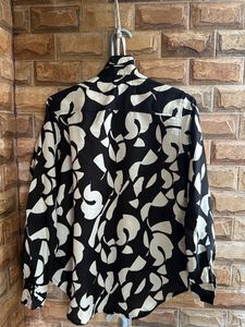 Abstract Print Long Sleeve Shirt