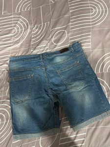 Men's Blue Denim Shorts