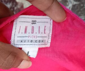Kurta With Side Pocket From INDIE PICKS - AJIO