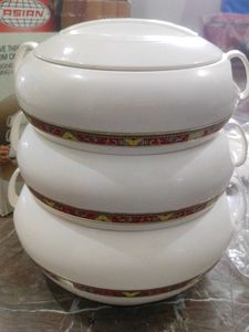 Asian Triplex Detachable Crown Casseroles