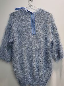 Party Wear Sky Blue Sweater