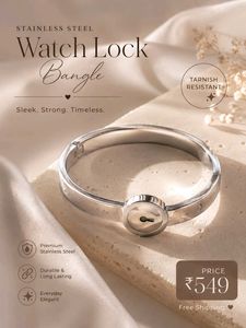 Stainless Steel Watch Lock Bangle